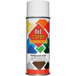 Apprêt - Primaire d'accroche universel - Blanc mat - Tous supports - Hit Color - 400ml