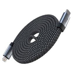 Jaym Câble de Charge 3A et Synchro USB-C vers Lightning PD 3.0 27W 1.5m Magnétique Gris