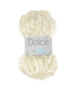 Pelote Chenille à Tricoter DOLCE de Trimits - 100g : Douceur et Qualité pour Vos Projets Créatifs 1525 Ecru