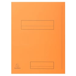 Paquet de 50 chemises imprimées 2 rabats SUPER 210 - 24x32cm - Orange - x 5 - Exacompta