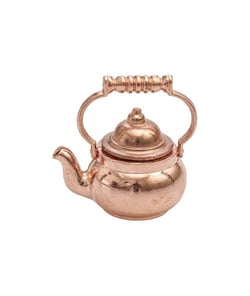Théière miniature, bouilloire en cuivre pour la maison de poupées ou monde des lutins Rico Design Cuivre