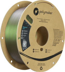 Filament pour imprimante 3D Polymaker - Effet de changement de couleur - PolyLite PLA Starlight Meteor