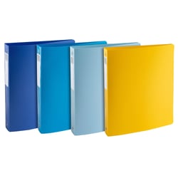 Classeur 4 anneaux 30mm polypropylène recyclé BeeBlue - A4 Maxi - Couleurs assorties - x 12 - Exacompta
