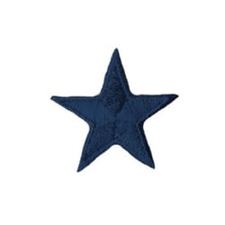 Ecusson thermocollant étoile bleu 3cm