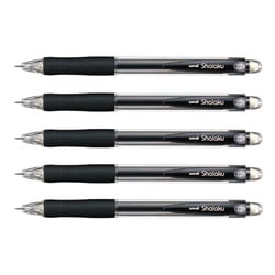 Porte-mine UNI-BALL Shalaku M5100 Grip - 0,5 mm - Noir - Lot de 5
