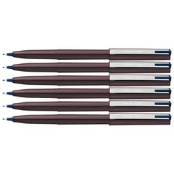 Lot de 6 feutres plume Pentel Stylo JM20 - Bleu nuit - Plastique
