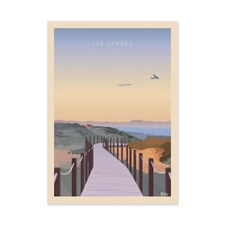 Affiche 50x70 cm - Les Landes Version 2 - TuroMemoriesStudio
