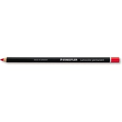 Crayon - permanent - Rouge - Tous supports - Staedtler - LumoColor Glasochrom