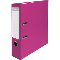 Classeur à levier - Framboise - Dos large - 75mm - 2 anneaux - Exacompta