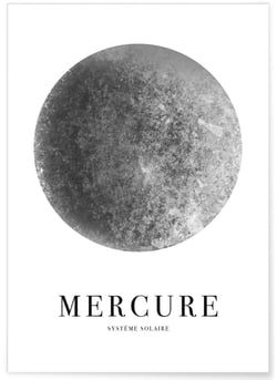 Affiche Mercure | A3 : 29,7x42cm