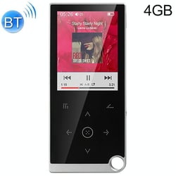 Lecteur MP4 Bluetooth 4GB Écran Tactile 2.4 Pouces Musique Vidéo Radio FM Gris YONIS