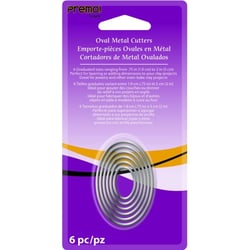 6 emporte-pièces - oval - bijoux - Premo - Sculpey