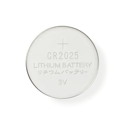 Nedis Pack de 5 Piles Boutons Lithium CR2025 3V DC Prêtes à l'Emploi