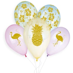 5 Ballons Tropical Ø33cm