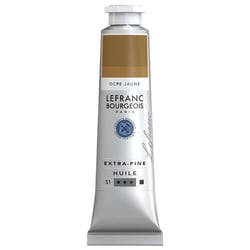 Peinture à l'huile - Extra-fine - Ocre jaune - 302 - Lefranc Bourgeois - 40ml