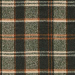Tissu Tartan Ecossais Loch Ness touché laine léger Vert foncé - Au mètre