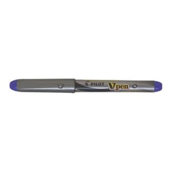 Stylo plume PILOT - V-Pen SILVER - Violet - Pointe moyenne - 0,4 mm