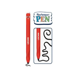 Stylo éducatif Montessori Lisciani pour premiers mots, écriture et dessin (préhension ergonomique, kit d’activités)