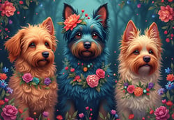 Puzzle 1000 pièces - Trio Canin - Bluebird Puzzle
