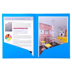 Paquet de 25 chemises Double Poche ROCK''S 210 - double A4 ou A3 - 24x32cm - Bleu - x 10 - Exacompta