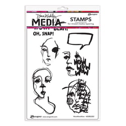 Tampons en caoutchouc - WowWowWow - 8 cling stamps - Ranger
