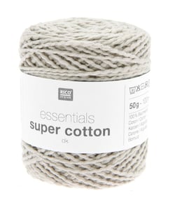 Coton à tricoter ou crocheter Essentials Super Cotton DK - Rico Design 05 Beige