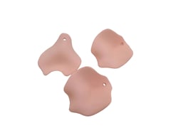 5 Pendentifs pétale de fleur acrylique - 28*24mm - Rose pétale