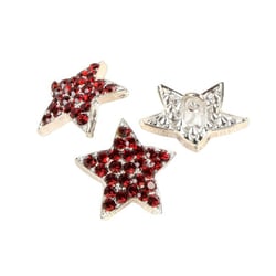 Bouton étoile strass beaujolais 19mm