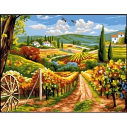 Princesse - Canevas antique Les vignes Rafael Angelo 50x65cm
