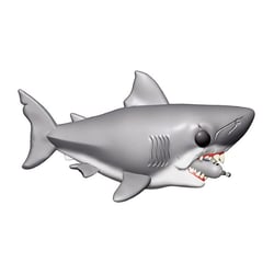 Les Dents de la mer - Figurine POP! Oversized Bruce avec bouteille de plongée 15 cm