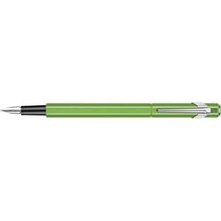 Stylo plume - Vert fluo - Métal - Plume moyenne - Rechargeable - Caran d'Ache - 849