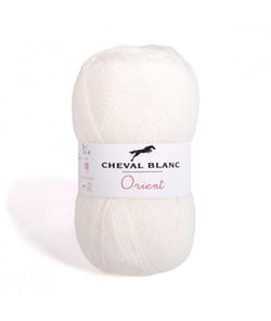 Fil à tricoter ORIENT - Cheval Blanc 16 Naturel