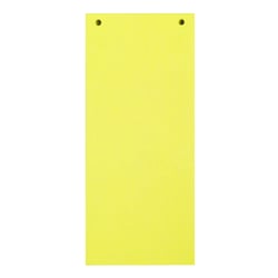 Paquet 100 fiches intercalaires horizontales unies perforées Forever - 105x240mm - Jaune - x 12 - Exacompta