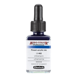 Encre acrylique - Extra-fine - Bleu outremer - 28 402 - Aéro Color Pro - Schmincke