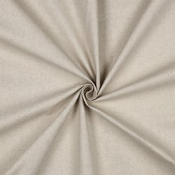 Tissu Toile Coton Canvas Enduit aspect Lin Naturel