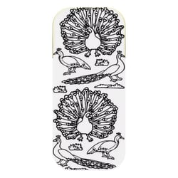 1 planche de stickers autocollants peel off doré PAON 5817