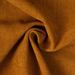 Tissu Lin d'ameublement toucher velours et envers antidérapant uni Rouille chiné