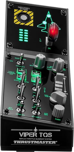 THRUSTMASTER Viper Panel Thrustmaster pour PC, Panneau de commandes rétroéclairé, à associer à la Viper TQS ou à utiliser seul