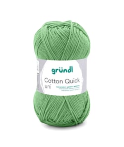 Fil à tricoter COTTON QUICK UNI - Gründl - PPSC - certifié Oeko-Tex 165 Vert