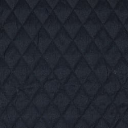 Tissu Matelassé réversible effet velours tout doux Noir chiné