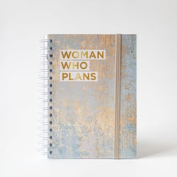 Agenda Semainier Non Daté Marbre Gold