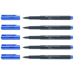 Lot de 5 marqueurs néon pointe fibre 1,5 mm - FABER-CASTELL - Electric Storm - Goldfaber