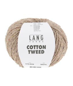 Pelote de Soie et Coton COTTON TWEED - Lang Yarns 38 Marron