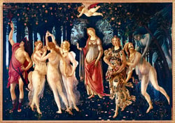 Puzzle 1000 pièces - Botticelli - La Primavera (Spring), 1482 - Bluebird Puzzle