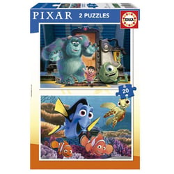 Puzzle Disney Pixar 2 x 20 pcs - EDUCA BORRAS - Orange - Dès 3 ans