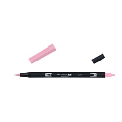 Lot de 6 feutres double pointe pinceau aquarellable - TOMBOW - Rose 723 - ABT Dual Brush Pen