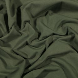 Tissu Jersey Coton Bio uni Vert kaki