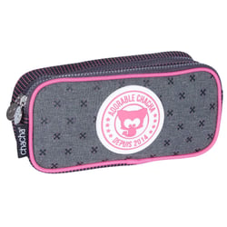 Trousse rectangulaire Chacha 22 CM - 2 Compartiments Retro