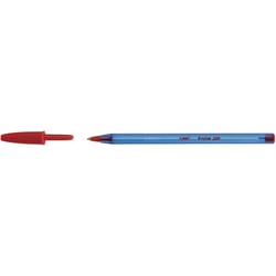 Stylo bille BIC Cristal Soft - Encre rouge - Pointe moyenne 1,2 mm