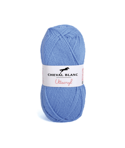 Fil à tricoter UTTACRYL - Cheval Blanc 15 Bleuet